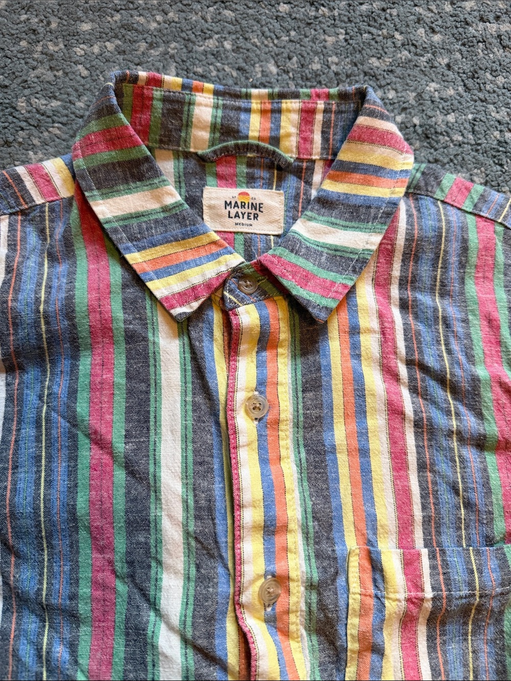 Marine Layer Button Down Size M